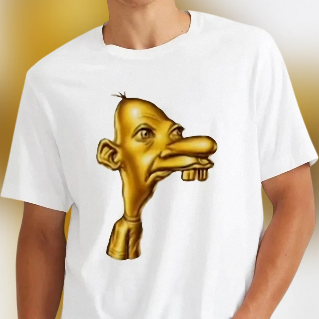 Manny Heffley Gold Meme Tee Funny Diary of a Wimpy Kid Character Graphic Shirt