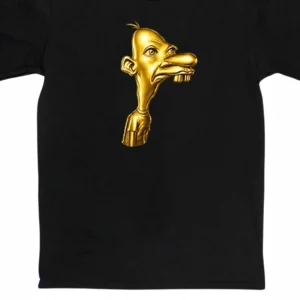 Manny Heffley Tee, Gold Meme Graphic Shirt, Funny Nostalgic Character T-Shirt Gift