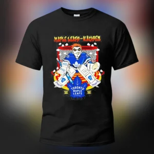 Maple Leafs-Hausen Toronto Maple Leafs Danhausen Goalie Graphic Tee, Funny Wrestling Hockey Crossove available at our Los Angeles warehouse
