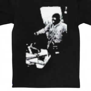 Masked Figure Graphic Tee Vintage Balaclava Lo-Fi Edgy Streetwear T-Shirt for Men and Women available at our Los Angeles warehouse