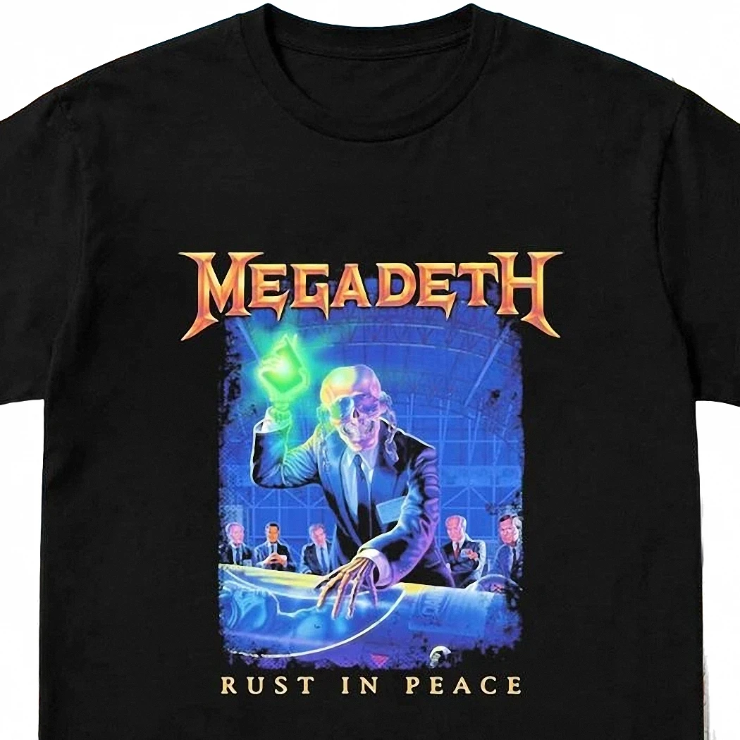 Megadeth Rust In Peace Tee Vintage Thrash Metal Band Album Art Graphic Shirt