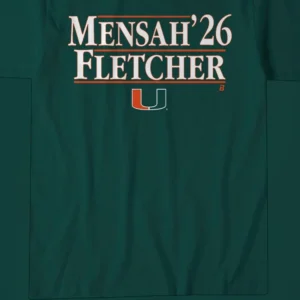 Mensah '26 Fletcher U Graphic Tee, Collegiate Football Game Day Spirit T-Shirt