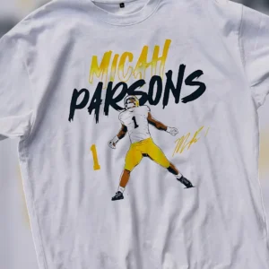 Micah Parsons Graphic Tee Football Fan Game Day Shirt Gift for Sports Fans