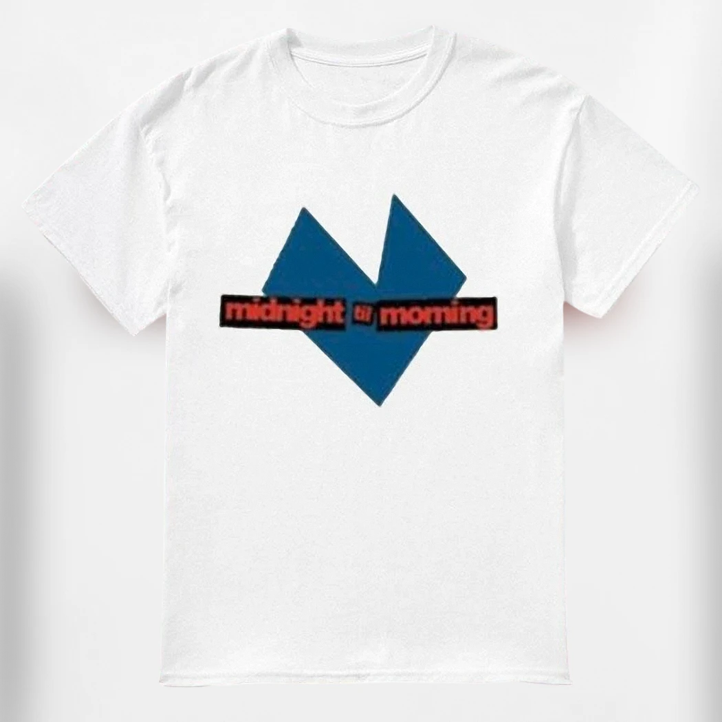 Midnight Til Morning Heart Graphic Tee Unisex Indie Music Merch Shirt Casual Streetwear Gift