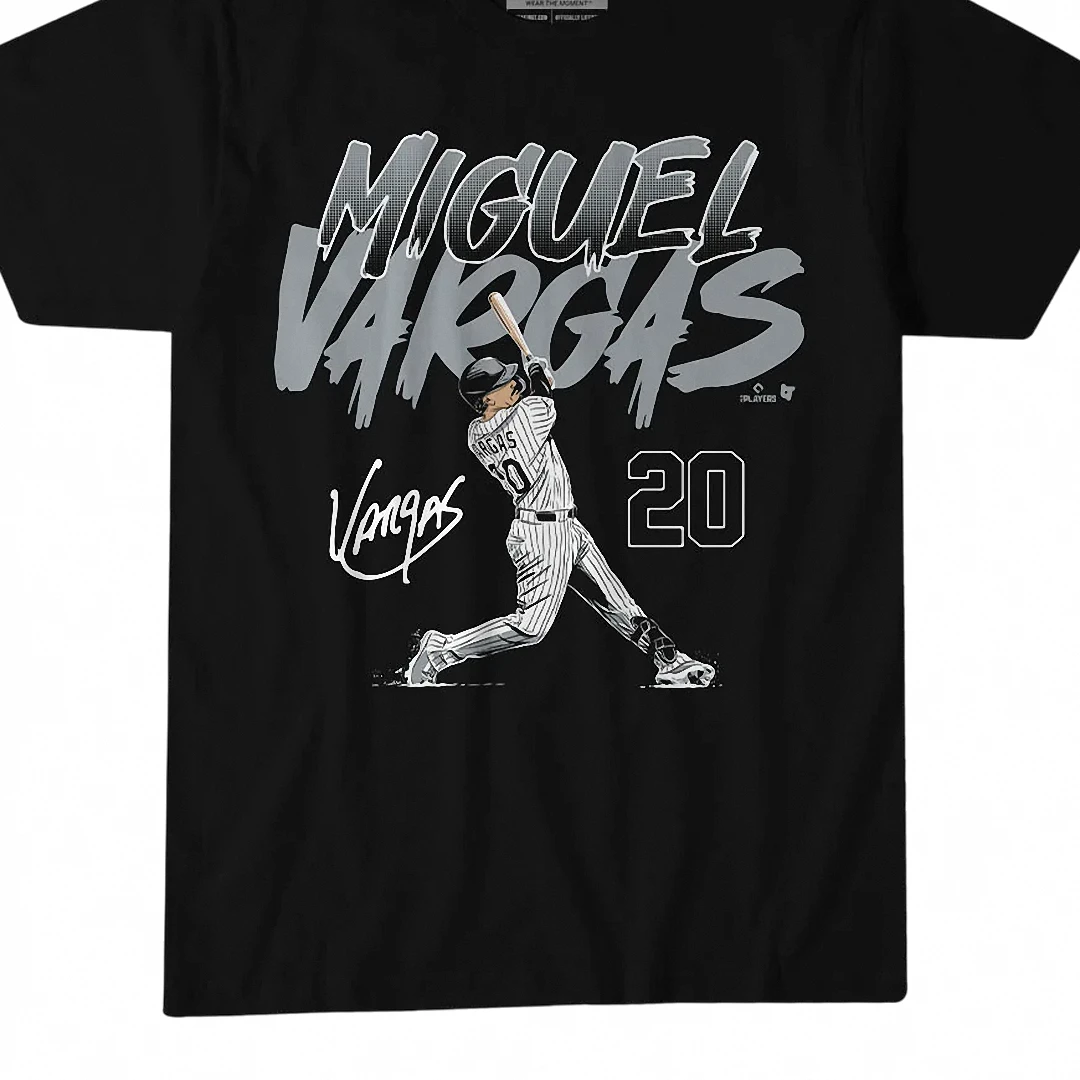 Miguel Vargas 20 Baseball Tee Vintage Sports Fan Graphic Shi — Los Angeles Miguel Vargas 20 Baseball Tee Vintage Sports Fan Graphic Shirt available at our Los Angeles warehouse