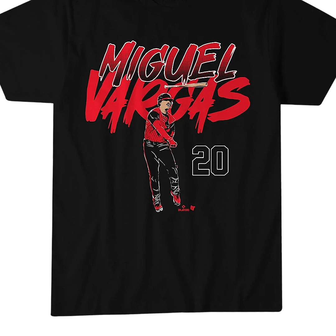 Miguel Vargas 20 Tee, Vintage Baseball Player Graphic T-Shirt Gift for Fans available at our Los Angeles warehouse
