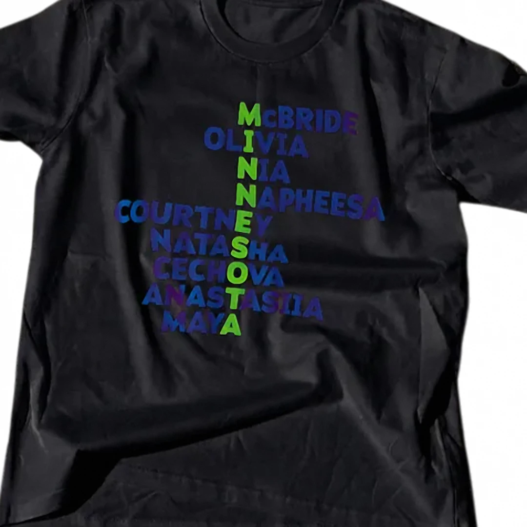 Minnesota Tee Minnesota Basketball Crossword Graphic Shirt State Pride Fan Gift