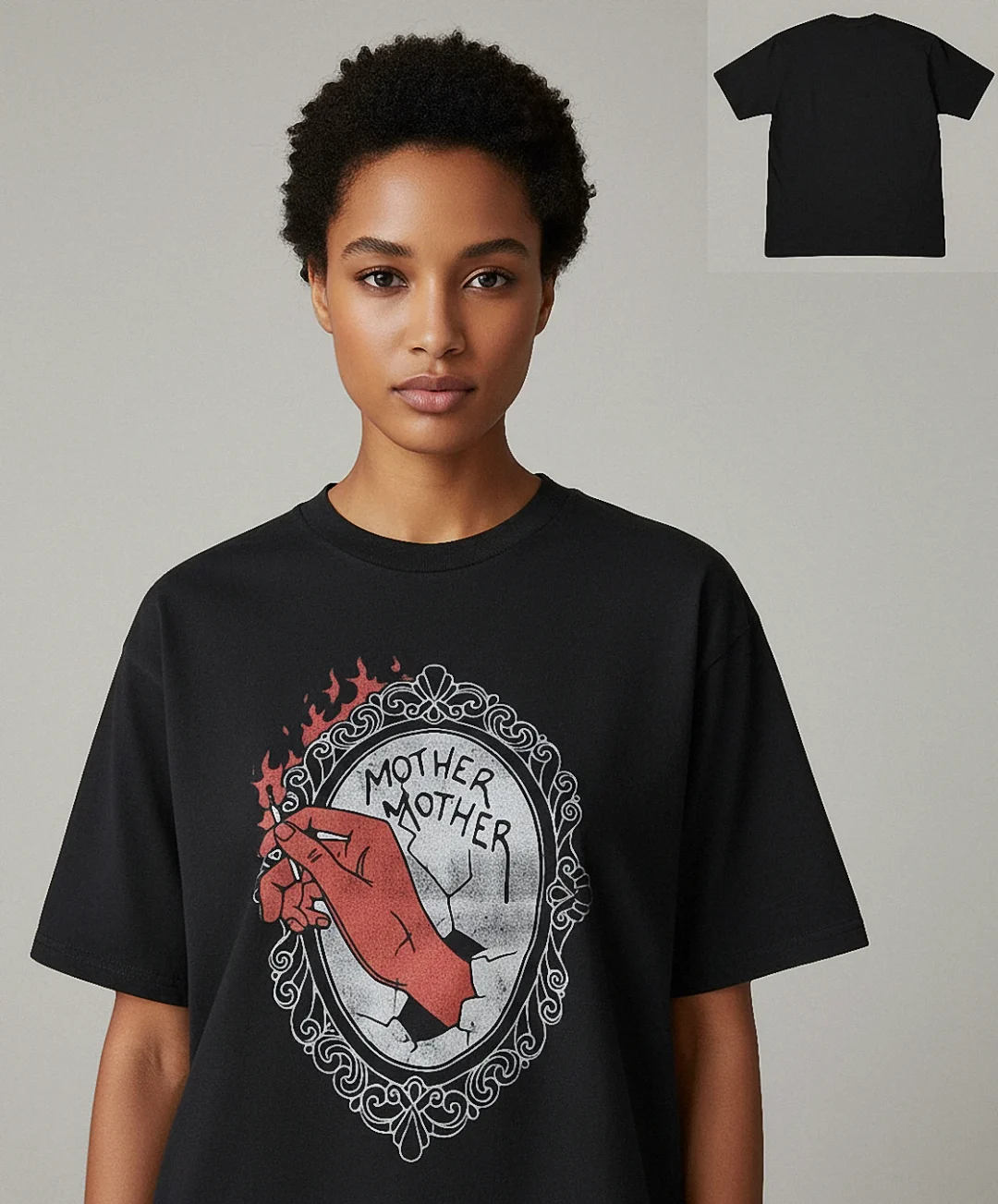 Mother Mother Tee Vintage Gothic Mirror Graphic Band Merch T-Shirt available at our Los Angeles warehouse