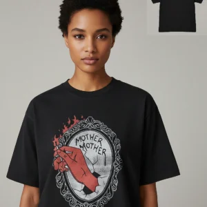 Mother Mother Tee Vintage Gothic Mirror Graphic Band Merch T-Shirt available at our Los Angeles warehouse