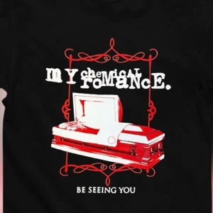 My Chemical Romance Be Seeing You Tee Coffin Graphic Band Merch Shirt