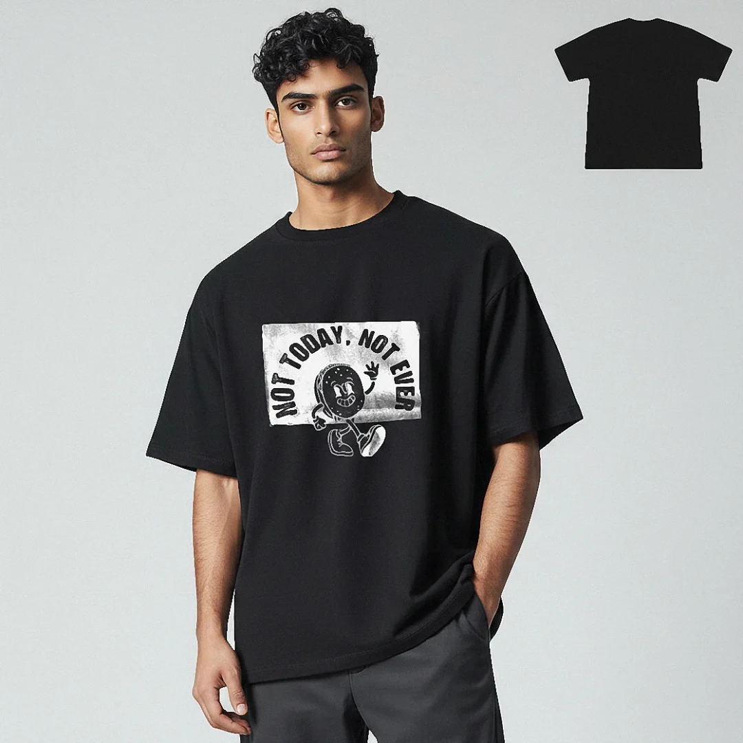 Not Today Not Ever Tee Vintage Retro Cartoon Mascot Slogan G — Los Angeles Not Today Not Ever Tee Vintage Retro Cartoon Mascot Slogan Graphic T-Shirt for Men and Women available at our Los Angeles warehouse
