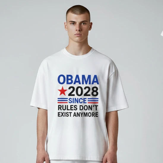 Obama 2028 Since Rules Don't Exist Anymore Tee, Funny Politi — Los Angeles Obama 2028 Since Rules Don't Exist Anymore Tee, Funny Political Parody Slogan Shirt, Satirical Campa available at our Los Angeles warehouse