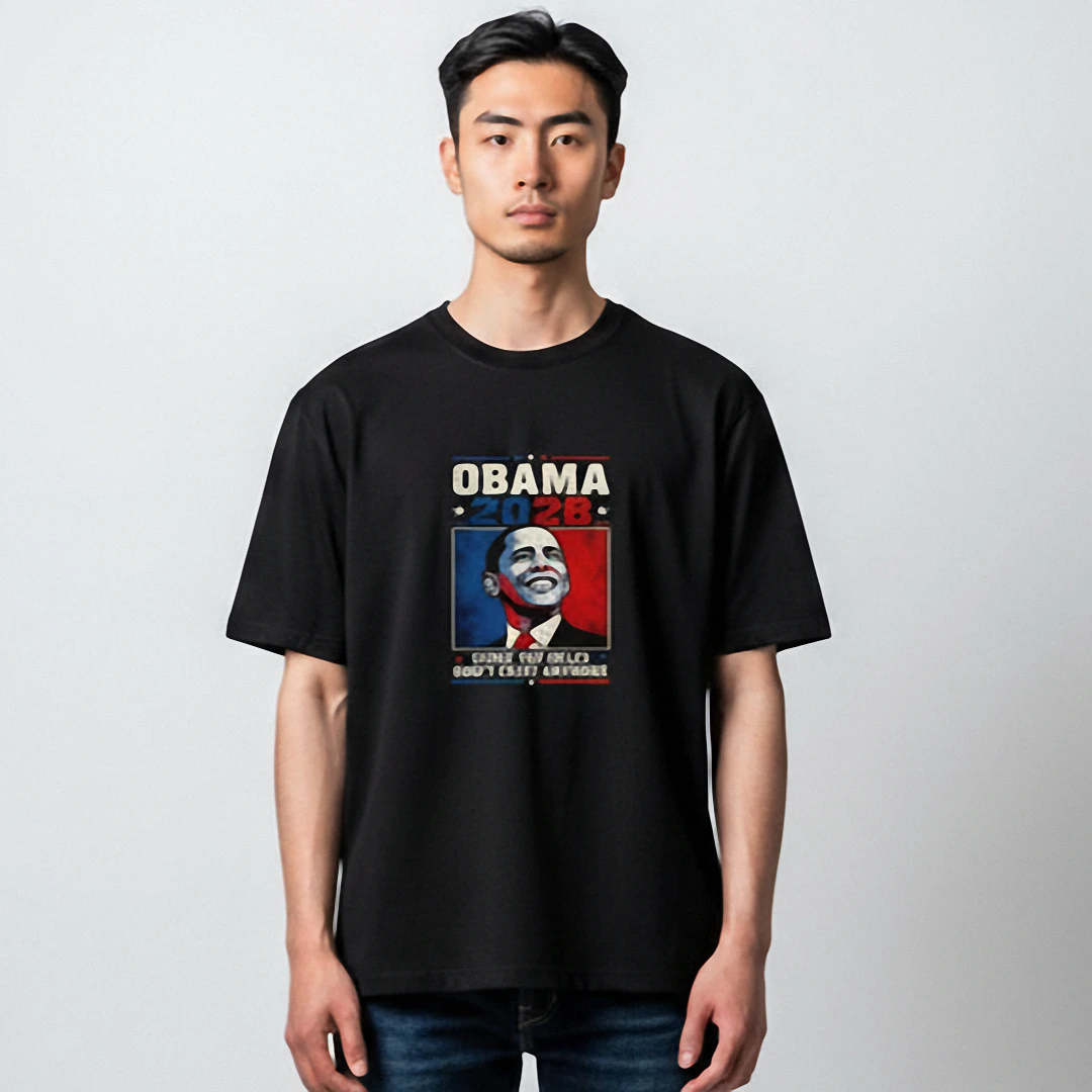 Obama 2028 Tee Barack Obama Vintage Campaign Graphic T-Shirt — Los Angeles Obama 2028 Tee Barack Obama Vintage Campaign Graphic T-Shirt for Political Humor Fans available at our Los Angeles warehouse