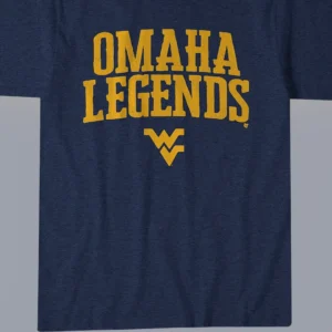 Omaha Legends Tee WVU College Baseball Fan Graphic Shirt