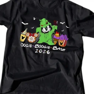 Oogie Boogie Bash 2026 Tee, Spooky Mickey Snacks Halloween Party Shirt for Disney Trip