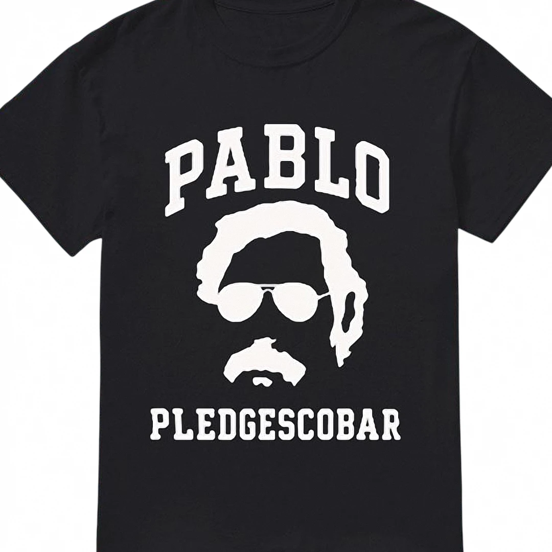 Pablo Pledgescobar Tee Funny College Meme Parody Graphic T-S — Los Angeles Pablo Pledgescobar Tee Funny College Meme Parody Graphic T-Shirt for Men and Women available at our Los Angeles warehouse