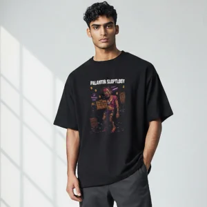 Palantir Sloptlogy Tee Funny Tech Satire Dystopian Streetwear Graphic T-Shirt available at our Los Angeles warehouse