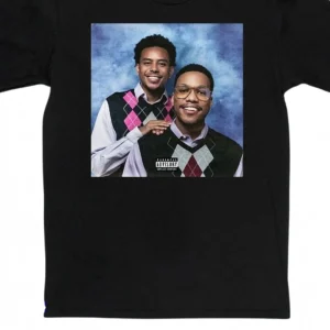 Parental Advisory Explicit Content Tee Retro 90s School Portrait Funny Graphic Shirt for Men and Wom available at our Los Angeles warehouse
