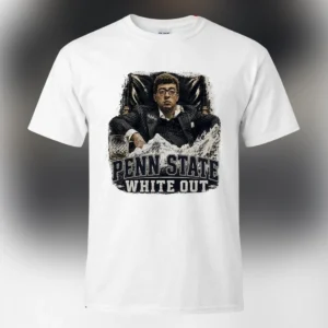Penn State White Out Tee Funny Scarface Parody Game Day Graphic Shirt available at our Los Angeles warehouse