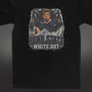 Penn State White Out Tony Montana Graphic Tee Vintage College Football Game Day Shirt available at our Los Angeles warehouse