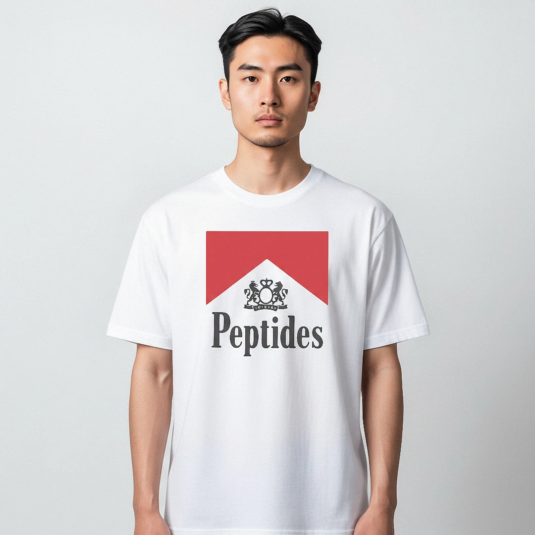Peptides Tee Funny Gym Parody Logo Graphic T-Shirt for Fitne — Los Angeles Peptides Tee Funny Gym Parody Logo Graphic T-Shirt for Fitness and Bodybuilding Lovers available at our Los Angeles warehouse