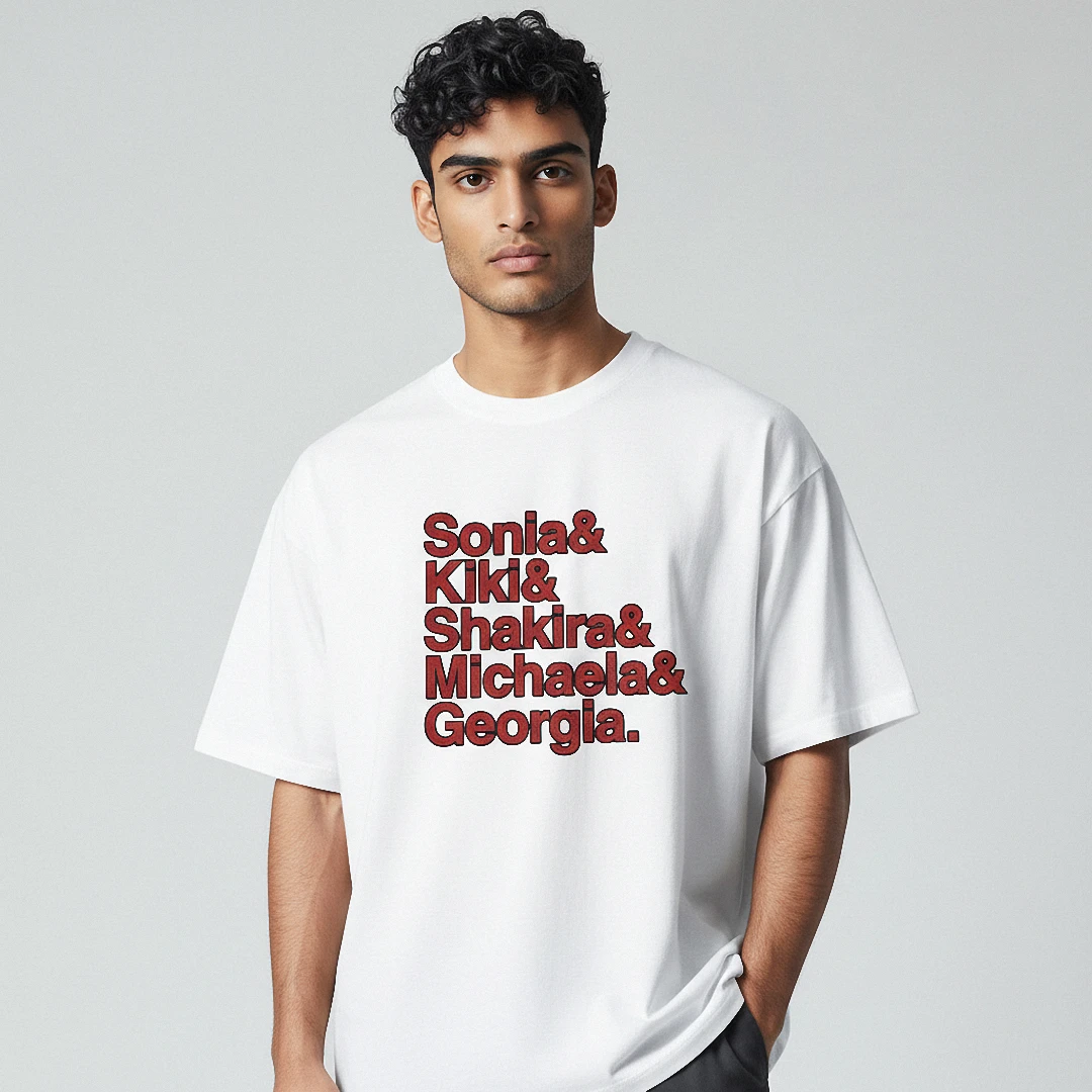 Personalized List of Names Tee Custom Friend Group and Family Shirt available at our Los Angeles warehouse