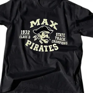 Pirates State Track Champions Tee Vintage School Mascot Track and Field Champion Shirt for Athletes