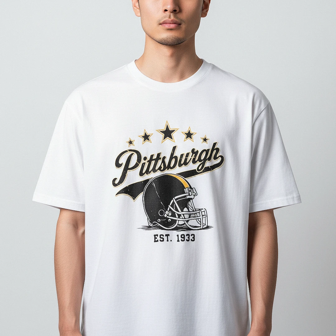 EST. 1933 Vintage Football Helmet Graphic Tee, Retro Sports — Los Angeles EST. 1933 Vintage Football Helmet Graphic Tee, Retro Sports Fan T-Shirt available at our Los Angeles warehouse