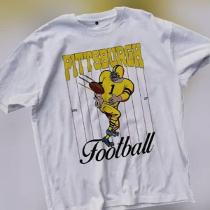 Steel City Football Tee Vintage Retro Athletic Sports Graphic T-Shirt available at our Los Angeles warehouse