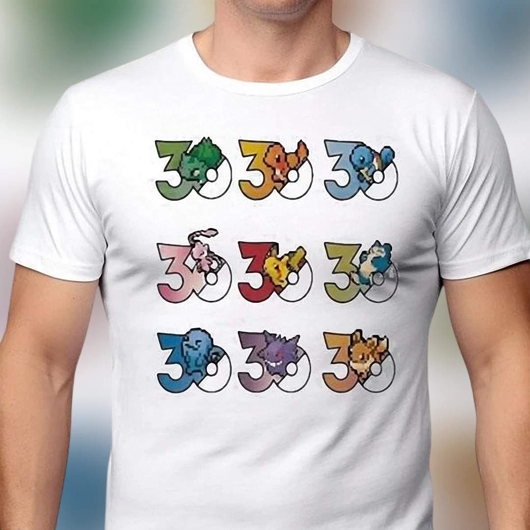 pokemon-30th-anniversary-pixel-art-graphic-tee-retro-8-bit-gaming-shirt-fan-gift.webp Pokemon 30th Anniversary Pixel Art Graphic Tee Retro 8-Bit Gaming Shirt Fan Gift
