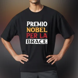 Premio Nobel Per La Brace Funny BBQ Tee Italian Barbecue Joke Shirt for Grill Master Gift