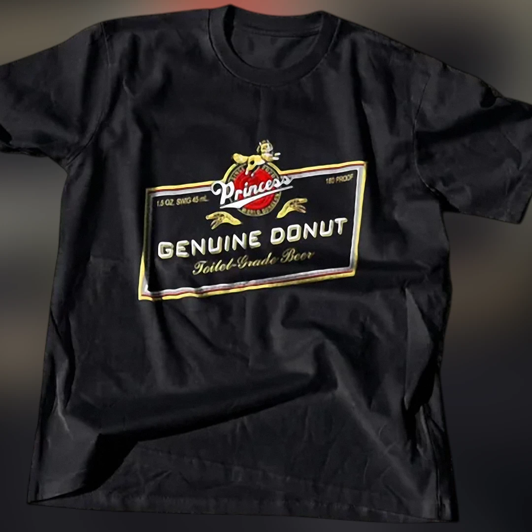 Princess Genuine Donut Toilet-Grade Beer Tee Funny Dungeon C — Los Angeles Princess Genuine Donut Toilet-Grade Beer Tee Funny Dungeon Crawler Carl Parody Shirt available at our Los Angeles warehouse