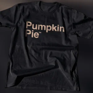 Pumpkin Pie Tee Minimalist Fall Vibes Thanksgiving Graphic T-Shirt available at our Los Angeles warehouse