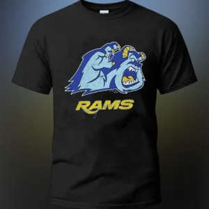 RAMS Tee Vintage Mascot Graphic Sports Fan T-Shirt for Men and Women available at our Los Angeles warehouse