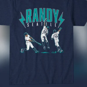 Randy Seattle Randy Arozarena Baseball Tee for Fans available at our Los Angeles warehouse