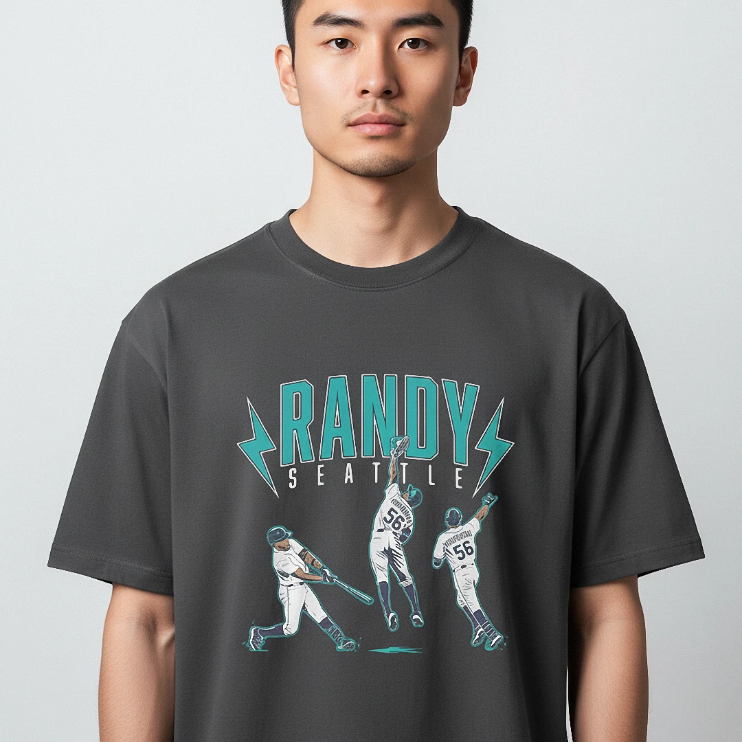 Randy Seattle Randy Arozarena Tee, Seattle Baseball Fan Graphic T-Shirt Gift available at our Los Angeles warehouse