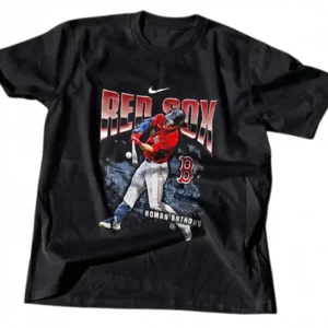 Red Sox Tee Vintage Boston Baseball Player Graphic Shirt for Fans available at our Los Angeles warehouse