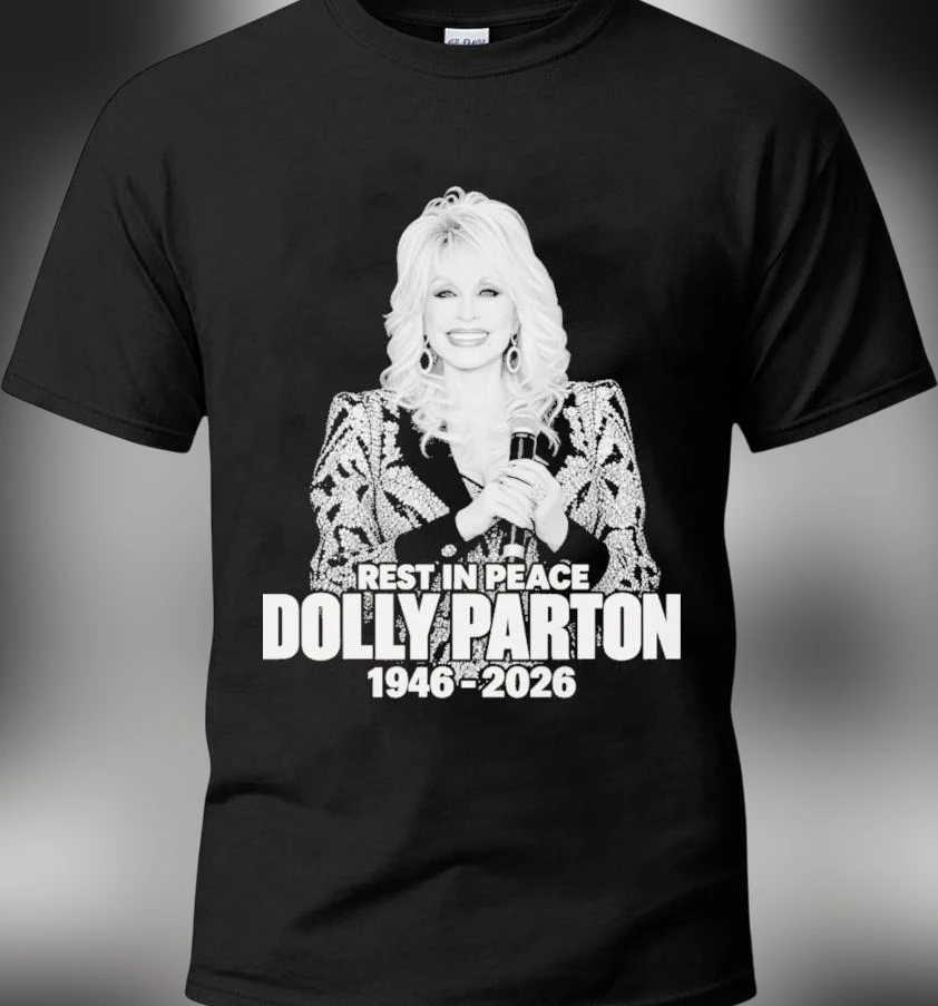 Rest In Peace Dolly Parton 1946-2026 Memorial Tee, Country Music Legend Tribute Shirt available at our Los Angeles warehouse