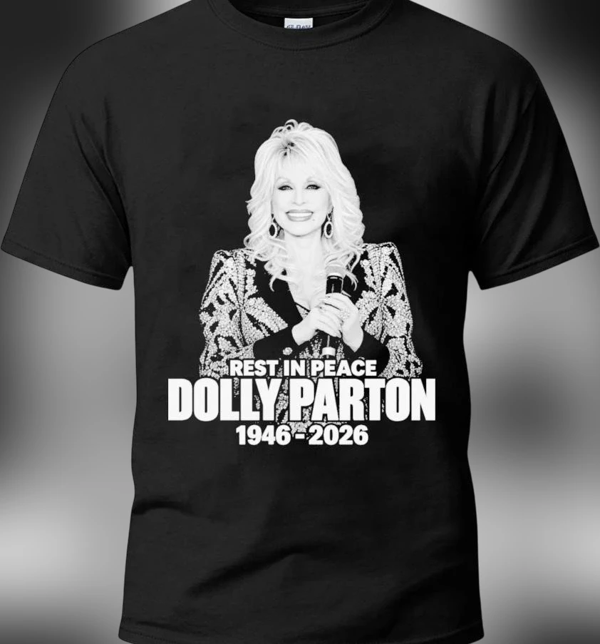 Rest in Peace Dolly Parton 1946-2026 Tee, Country Music Legend Memorial Tribute Shirt for Fans available at our Los Angeles warehouse