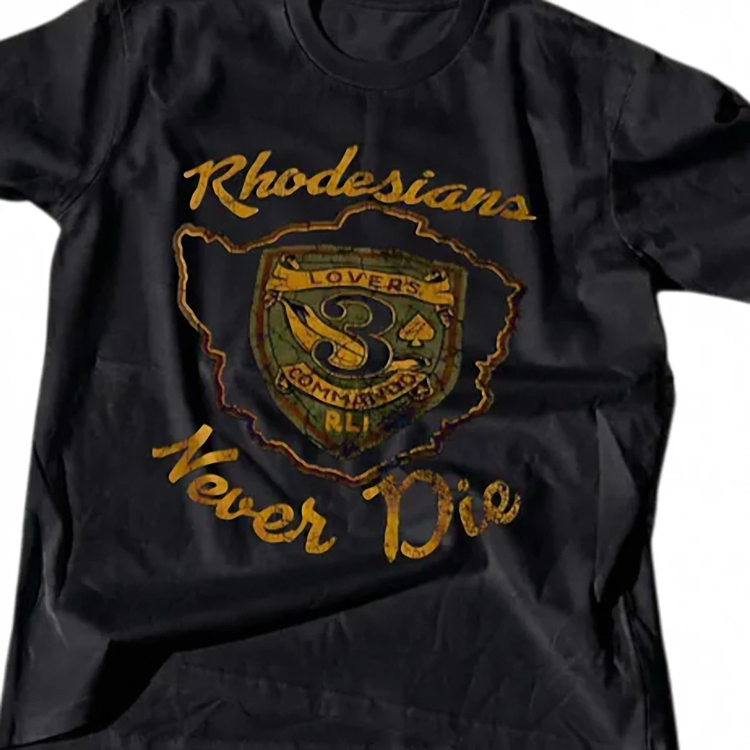 Rhodesians Never Die 3 Commando RLI Tee Vintage Military History Graphic T-Shirt