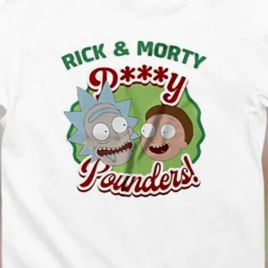 Rick and Morty P***y Pounders Tee Funny Cartoon Graphic Shirt Gift for Fans