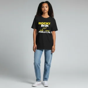 Rocky Run 1976 2026 Philly PA Graphic Tee, Vintage Philadelphia Marathon Running Balboa Fan Shirt available at our Los Angeles warehouse