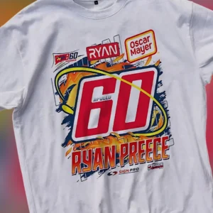 Ryan Preece #60 Oscar Mayer Tee, NASCAR Fan Racing Graphic Shirt