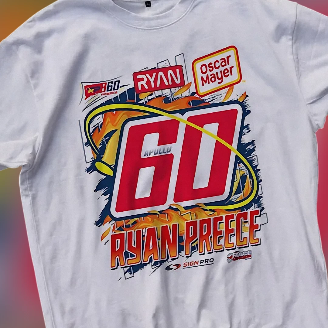 Ryan Preece #60 Oscar Mayer Tee, NASCAR Fan Racing Graphic Shirt