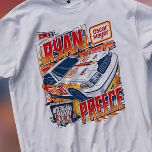 Ryan Preece Stafford Speedway New England Tee, Retro Short Track Racing Graphic T-Shirt