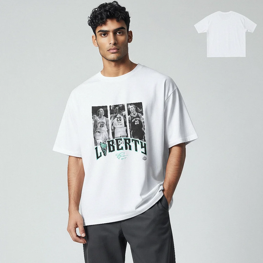 Sabrina Ionescu Liberty Basketball Graphic Tee, Vintage WNBA Player Signature Shirt for Fans available at our Los Angeles warehouse