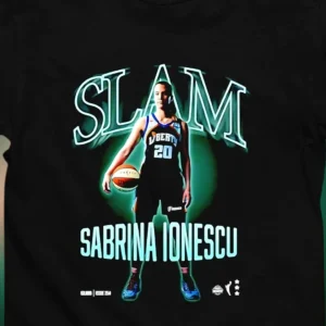 Sabrina Ionescu SLAM Cover Tee New York Liberty Basketball Shirt Retro WNBA Fan Streetwear Graphic Tee