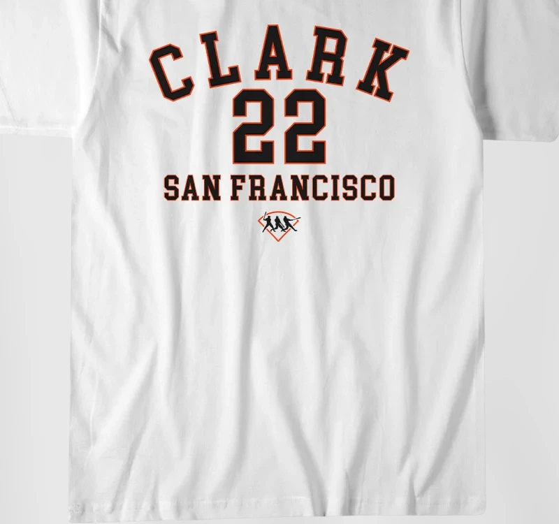 San Francisco Baseball Jersey Style Tee, Custom Name Personalized Sports Fan Shirt for Men and Women