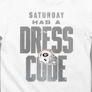 Saturday Has a Dress Code Football Graphic Tee, Vintage Georgia College Game Day Tailgate T-Shirt