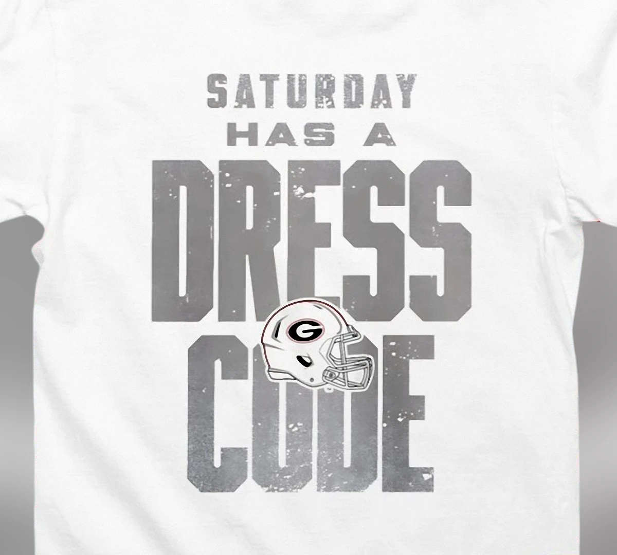 Saturday Has a Dress Code Football Graphic Tee, Vintage Georgia College Game Day Tailgate T-Shirt